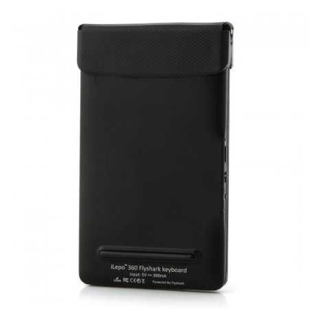 Flyshark iLepo 360 Foldable Metal Ultra-thin Bluetooth Keyboard Remote Camera Black