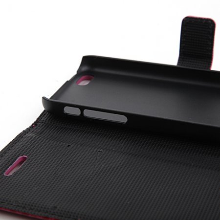 Magnetic Closure Protective Flip Cover Stand Crocodile Stripe Leather Case for iPhone5c