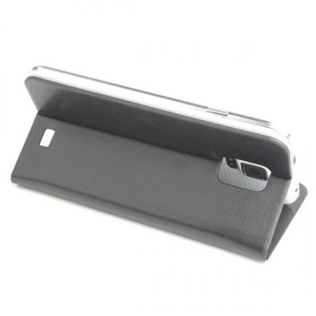 Fashion Leather Flip Case Cover for DOOGEE VOYAGER2 DG310 Smartphone Black