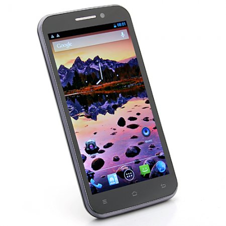 CAESAR H7500+ Smart Phone MTK6589 Quad Core 5.0 Inch IPS HD Screen Android 4.1 5.0MP Front Camera- Black