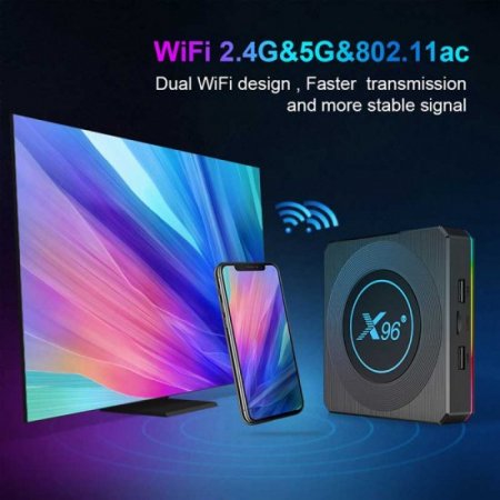 8K X96 X4 SUBTV Smart tv Box Android 11 4GB 64GB BT4.1 Amlogic S905W Media Player