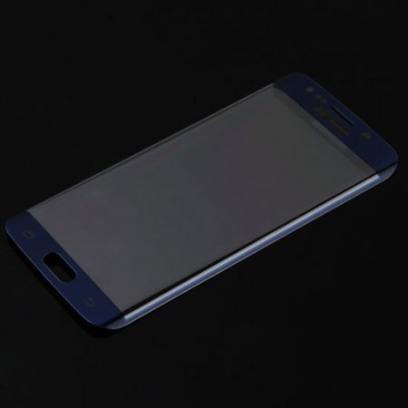 0.4mm Electroplating Tempered Glass Screen Protector for SAMSUNG S6 Edge Dark Blue