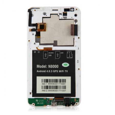 LCD Screen + Touch Panel for TianXin i9220/N8000 Smartphone White
