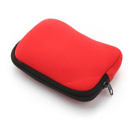 Neoprene Zipper Wallet Change Purse Earphone Pouch Color Randomly