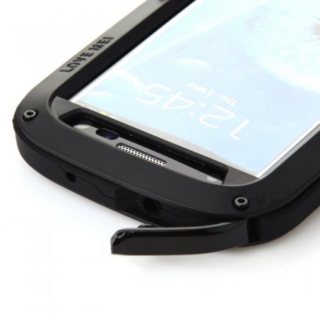 LOVE MEI Shockproof Waterproof Rugged Gorilla Metal Case For Samsung Galaxy S3 Black