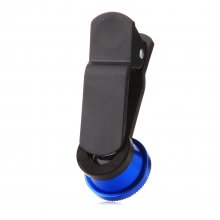 OD-009 4 in 1 Universal 180 Clip Smartphone Fish Eye Camera Lens Blue