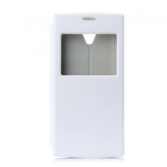 S-View Flip Cover Case Protective Case for ThL L969 Smarthphone - White