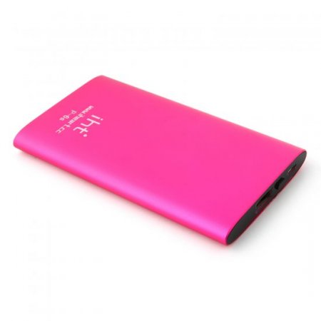 IHT P-6S 6600mAh Power Bank with 3-in-1 USB Cable for Smartphone Rose
