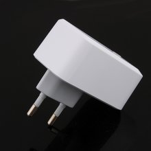 2A 10W Dual USB Power Adapter EU Plug White