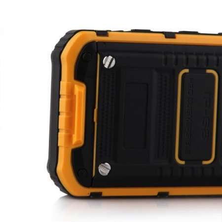 A8 Smartphone IP68 Android 4.2 MTK6572W SOS Power Bank 3000mAh Battery - Black & Orange