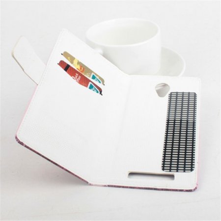 Fashion Painting Pretty Girl Flip Cover Stand Case For JIAYU S3 Smartphone