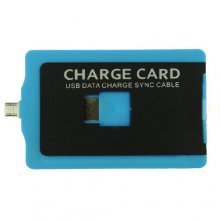 Portable Card Type Micro USB Data Cable for Cell Phones Tablet PC