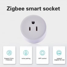 Zigbee Smart socket,Mini Smart Plug,Works with Alexa & Google Assistant,Remote and voice control,Hub Required,4-pack
