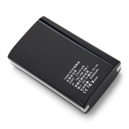5000mAh Portable Power Bank with WiFi Router for iPhone iPad Samsung Smartphone