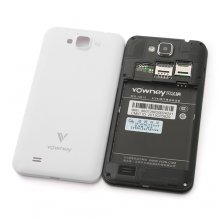 vowney V5 Smartphone Android 4.2 MTK6589 Quad Core 5.0 Inch HD Screen OTG OTA- White