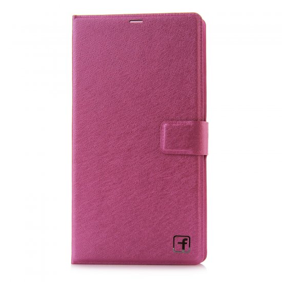 Fashion Leather Flip Cover Stand Case for MEIZU m1 note Smartphone Rosy