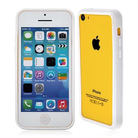 New Fashion Plastic Bumper Case For iPhone5c - White