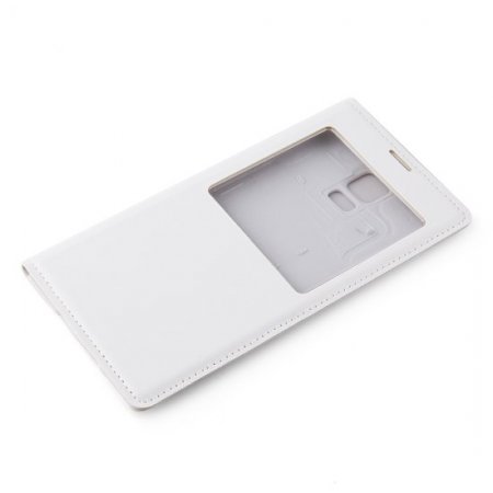Protective Flip Cover Case for Samsung GALAXY S5 Smartphone White