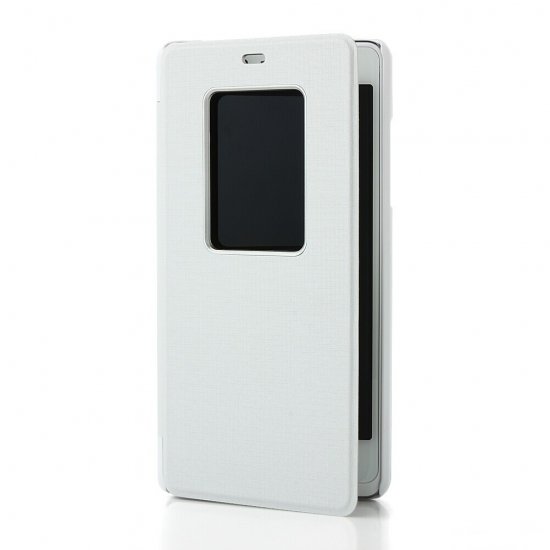 S-view Flip Cover with Suction Cup for ThL 5000 Smartphone White