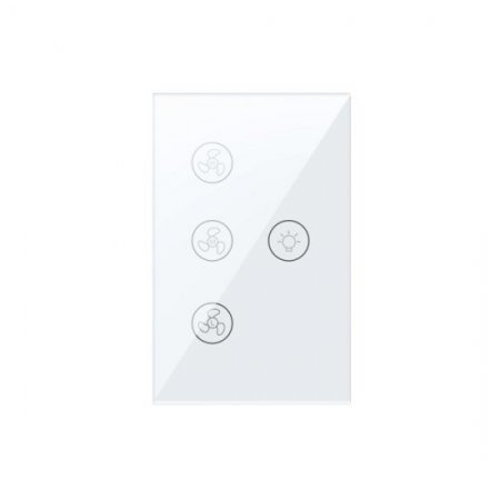 Tuya WiFi Smart Ceiling Fan Switch,Support Tmall Genie/Alexa/GoogleHome,smart control,Advanced Scheduling & Timer(2-pack)