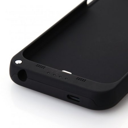 3200mAh Power Bank Back Case Phone Stand for iPhone 6 Plus 5.5 inch Black