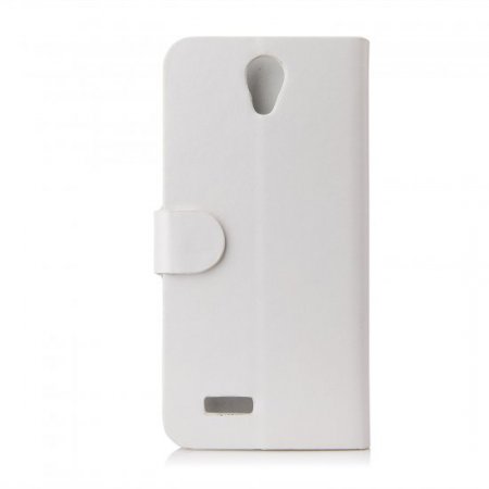 Fashion Leather Flip Case Cover for DOOGEE MINT DG330 Smartphone White