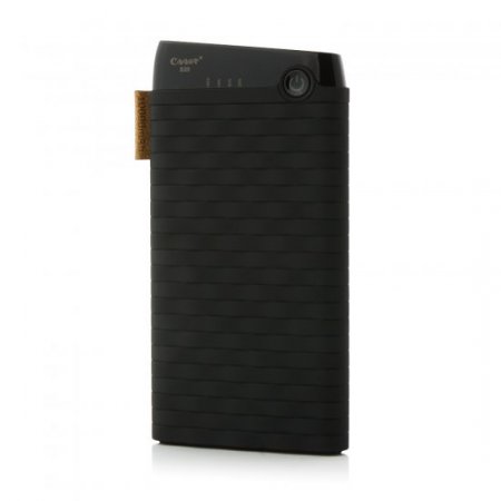 Cager S13 10000mAh Portable Dual USB Output Power Bank for Smartphones Tablet PC Black