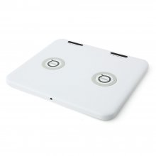 QI 6.6 Inch 2-in-1 Wireless Charger for QI Standard Smartphone White