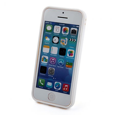 New Fashion Plastic Bumper Case For iPhone5c - White