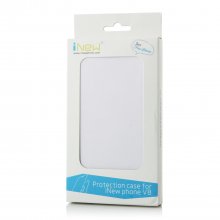 Original Protective Leather Flip Case Cover for iNew V8 Smartphone - white