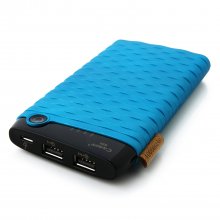 Cager S13 10000mAh Portable Dual USB Output Power Bank for Smartphones Tablet PC Blue