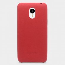 Original Leather Protective Back Cover Case for MEIZU m1 note Smartphone Red