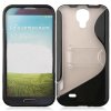 Silica Gel Protective Stand Case for Samsung GALAXY S4 Black