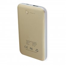 6000mAh 5V 2A Ultra-thin Power Bank for iPhone iPad Mobile Phone Champagne