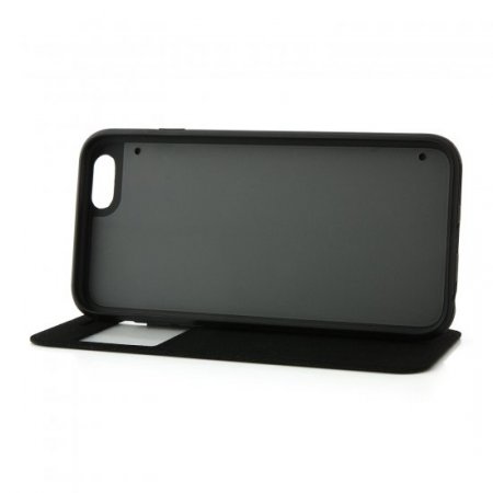 Fashion Brush Protective Flip Cover Case For iPhone 6 Smartphone Black