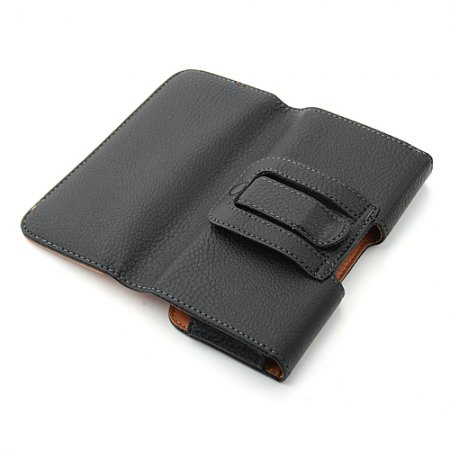 Magnetic Closure Protective Leather Case Cover for Samsung i9082 Black