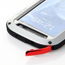 LOVE MEI Shockproof Waterproof Rugged Gorilla Metal Case For Samsung Galaxy S3 Silver