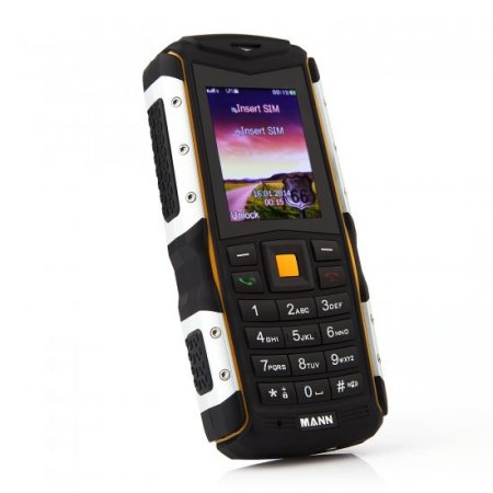 MANN ZUG S Value Phone 2.0 Inch IP67 Dual SIM Card Bluetooth FM Camera Black & Yellow