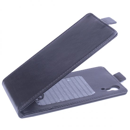 Leather Flip Cover Case Protect Case for Cubot X9 Smartphone Black