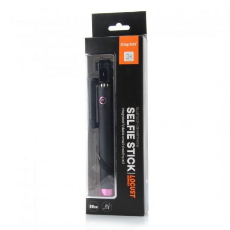 Dispho Original Bluetooth Selfie Stick Integrated Foldable Smart Shooting Aid Rosy