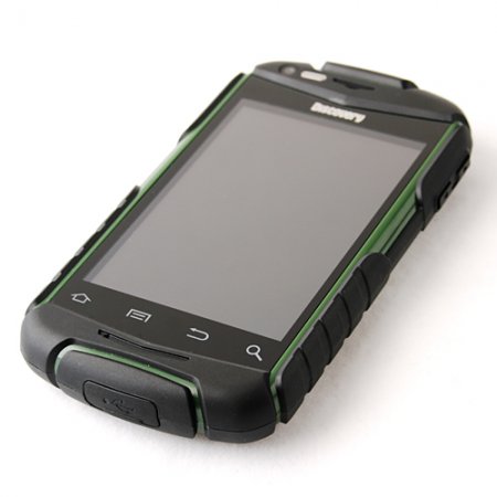 V5 Shockproof Smart Phone Android 2.3 SC8810 1.0GHz WiFi 3.5 Inch Capacitive Screen- Green