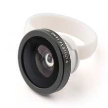 H8002 Clip Fish Eye Lens Detachable Lens for Mobile Phone Tablet PC