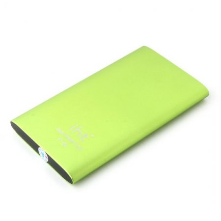 IHT P-6S 6600mAh Power Bank with 3-in-1 USB Cable for Smartphone Green