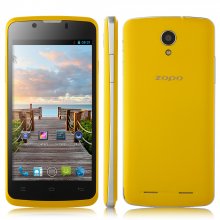 ZOPO ZP590 Smartphone Android 4.4 MTK6582 3G GPS 4.5 Inch QHD Screen- Yellow
