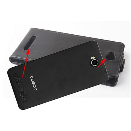 Protective Leather Flip Case Cover for Cubot P6 Smartphone 3-color