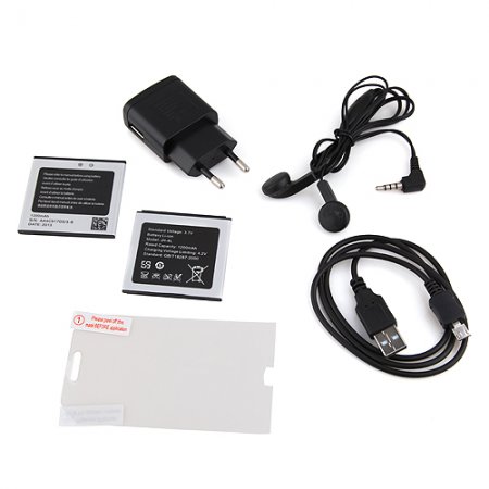 F599 Smartphone Android 2.3 MTK6515 3.4 Inch TFT Capacitive Screen - White