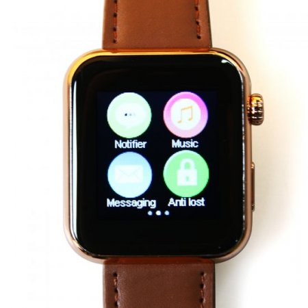 Atongm AW08 Bluetooth Watch Smart Watch with Call MMS Pedometer Anti-lost Brown