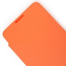 Portable Leather Flip Case Cover for Samsung Galaxy Note III Orange