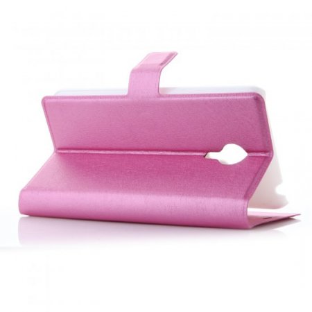 Flower Show Leather Flip Cover Stand Case for MEIZU MX4 Smartphone Rose