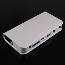 12000mAh Automobile Igniter Power Bank for Sedan iPhone iPad White